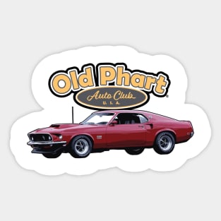 Old Phart Auto Club - Mustang Sticker